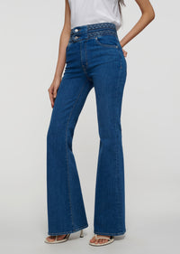 Atlantic Harlow Braided Waist Jeans | Women's Denim by Derek Lam 10 Crosby