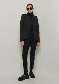 Black Arthur Single Breasted Jacket | Women's Jacket by Derek Lam 10 Crosby