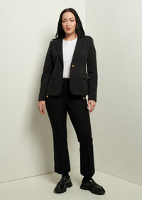 Black Arthur Single Breasted Jacket | Women's Jacket by Derek Lam 10 Crosby