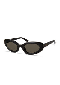 Black-Grey Vesper Narrow Cat Eye Sunglasses - Women's Sunglasses by Derek Lam 10 Crosby