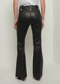Black Leather Robertson Flare Trouser | Women's Pant by Derek Lam 10 Crosby