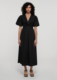 Black Maya Twist Front Maxi Dress | Women's Dress by Derek Lam 10 Crosby