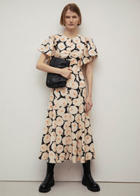 Black Multi Romilly Flutter Sleeve Dress | Women's Dress by Derek Lam 10 Crosby
