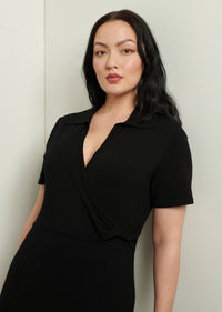 Black Raylen Twist Sweater Dress | Women's Dress by Derek Lam