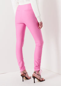 Bright Pink Camryn Ruched Slim Pants | Women's Pants by Derek Lam 10 Crosby