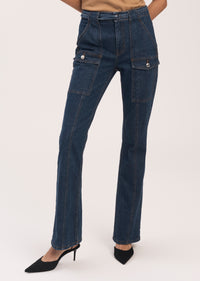 Dark Wash Aspen High Rise Flare Pant | Women's Denim by Derek Lam