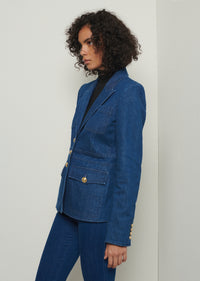 Dark Wash Keith Utility Jacket | Women's Denim Jacket by Derek Lam 10 Crosby