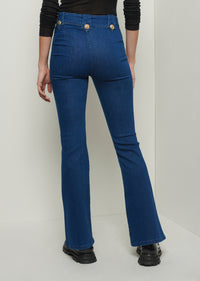 Dark Wash Robertson Flare Trousers | Women's Denim by Derek Lam 10 Crosby