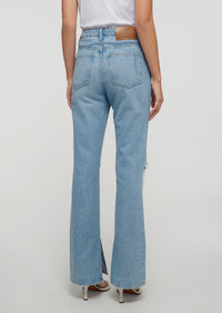 Distressed Bowery Frankie Ultra High Rise Straight Leg Jeans | Women's Denim by Derek Lam 10 Crosby