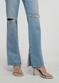 Distressed Bowery Frankie Ultra High Rise Straight Leg Jeans | Women's Denim by Derek Lam 10 Crosby