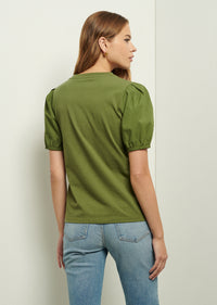 Fatigue Eva Puff Sleeve T-Shirt | Women's T-Shirt by Derek Lam