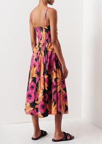 Fuchsia Multi Reef A-Line Cami Dress | Women's Dress by Derek Lam