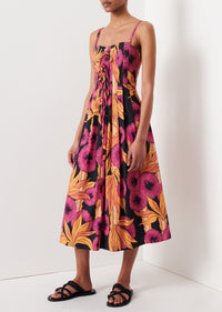 Fuchsia Multi Reef A-Line Cami Dress | Women's Dress by Derek Lam