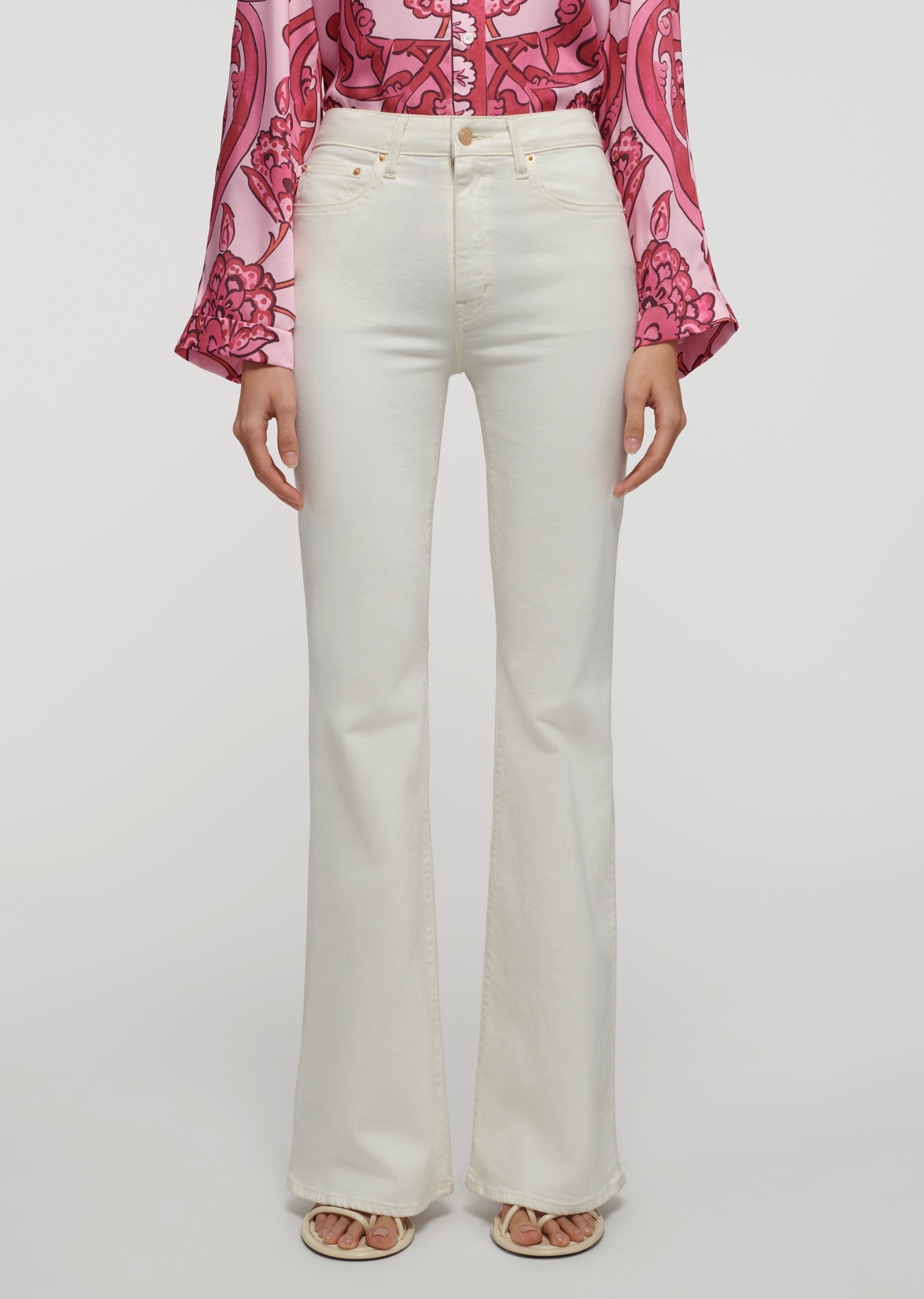 HARLOW HIGHRISE PRINT FLARE PANT - CLEARANCE