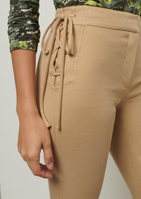 Khaki Curtis Lace-Up Pants | Women's Pants by Derek Lam 10 Crosby