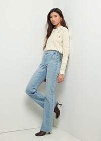 Light Lafayette June High Rise Kick Flare Jeans | Women's Denim by Derek Lam