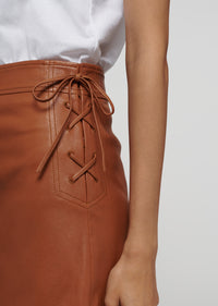 Luggage Gina Lace Up Skirt | Women's Skirt by Derek Lam 10 Crosby