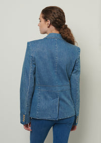 Medium Dark Wash Keith Utility Jacket | Women's Denim Jacket by Derek Lam 10 Crosby