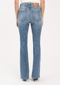 Medium Wash Aspen High Rise Flare Pant - Women's Denim by Derek Lam