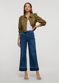 Mercer Isla Cropped High Rise Wide Leg Jeans | Women's Denim by Derek Lam 10 Crosby