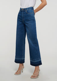 Mercer Isla Cropped High Rise Wide Leg Jeans | Women's Denim by Derek Lam 10 Crosby