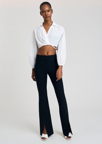 Midnight Maeve Front Slit Trouser | Women's Pant by Derek Lam