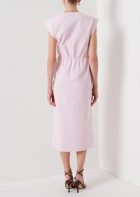 Pale Lilac-White Barbara Twist Dress | Women's Dress by Derek Lam 10 Crosby