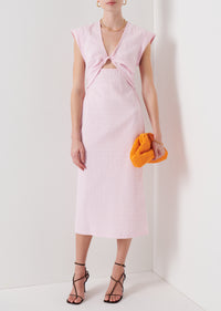 Pale Lilac-White Barbara Twist Dress | Women's Dress by Derek Lam 10 Crosby