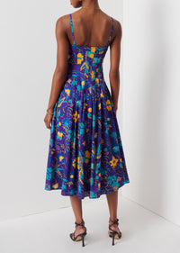 Purple Multi Reef A-Line Cami Dress | Women's Dress by Derek Lam