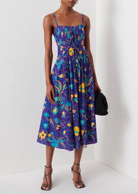 Purple Multi Reef A-Line Cami Dress | Women's Dress by Derek Lam