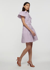 Red Multi Pei Utility Shirt Dress | Women's Dress by Derek Lam 10 Crosby