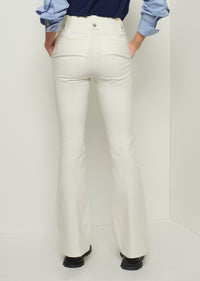 Soft White Holland Utility Flared Pants | Women's Pants by Derek Lam 10 Crosby