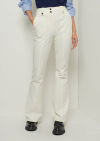 Soft White Holland Utility Flared Pants | Women's Pants by Derek Lam 10 Crosby