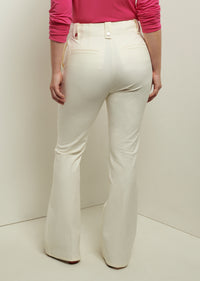 Soft White Holland Utility Flared Pants | Women's Pants by Derek Lam 10 Crosby
