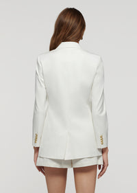 Soft White Walter Double Breasted Jacket | Women's Jacket by Derek Lam 10 Crosby