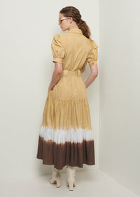 Tan-Brown Buffy Utility Dress | Women's Dress by Derek Lam 10 Crosby