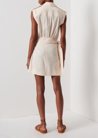 Vanilla Giselle Mini Tie Front Cargo Dress | Women's Dress by Derek Lam 10 Crosby