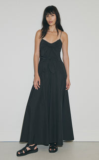 Unity Tie Front Dress - Black