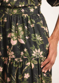 Lynne Skirt - Black Fall Foliage