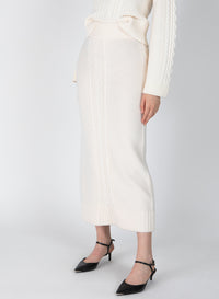 Blanc de Blanc Vittoria Cable Knit Skirt |  Women's Skirt by Derek Lam 10 Crosby