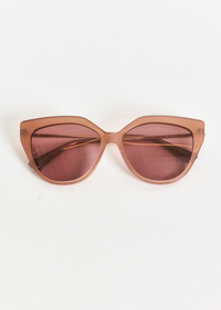 Campbell Cat Eye Oversized Sunglasses - Mocha