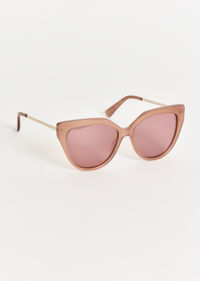 Campbell Cat Eye Oversized Sunglasses - Mocha