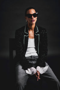 Estelise Galaxy Tweed Blazer