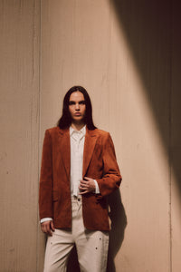 Eurelle Suede Blazer - Luggage