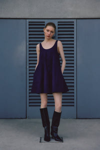 Emery Trapeze Dress - Dark Navy/Dark Navy