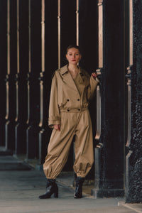 Kendall Pleated Balloon Pant - Latte