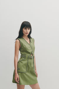 Apollo Utility Dress - Army Green