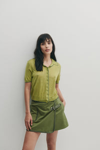 Houston Skort - Army Green