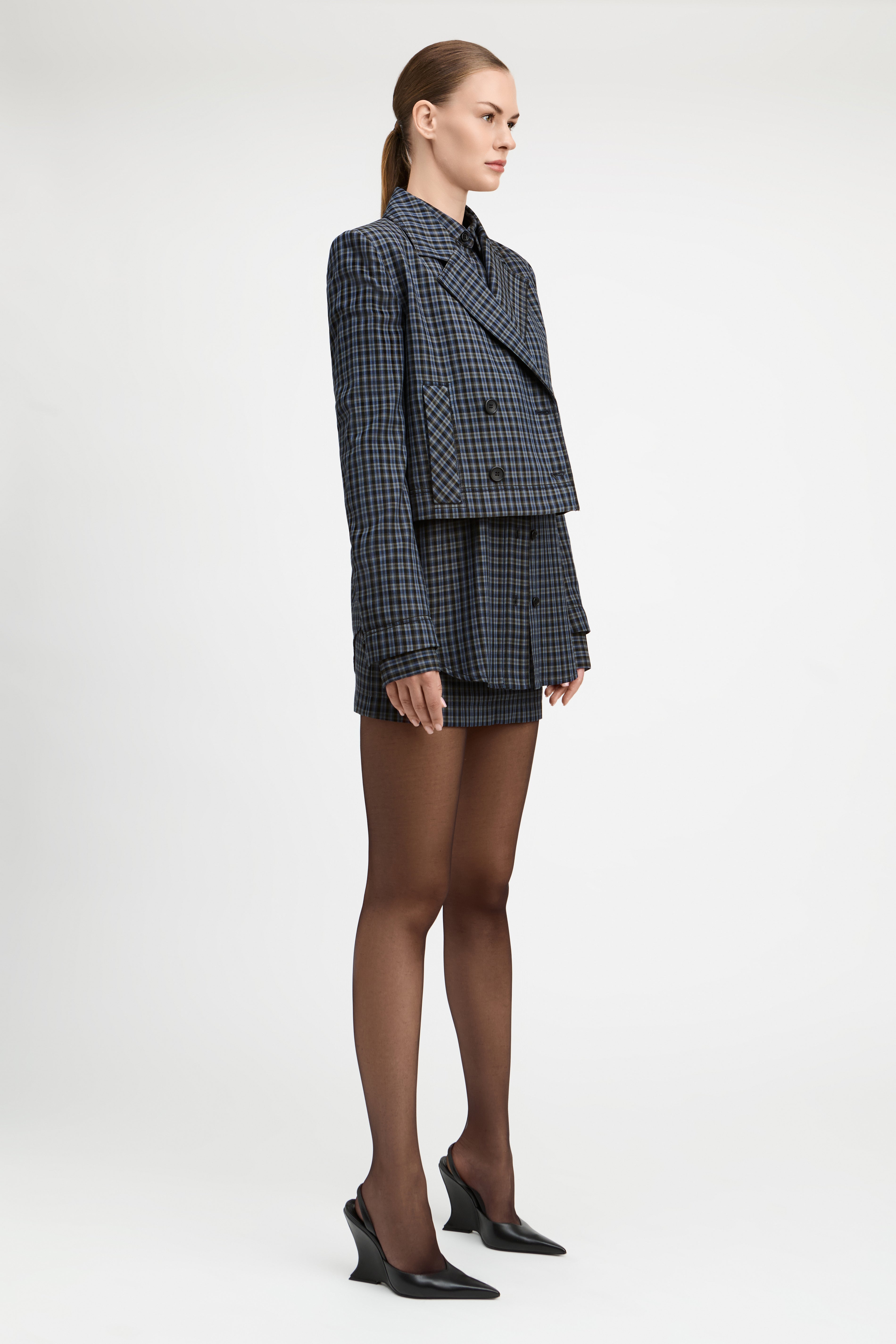 Jasmine Cropped Double Breasted Jacket