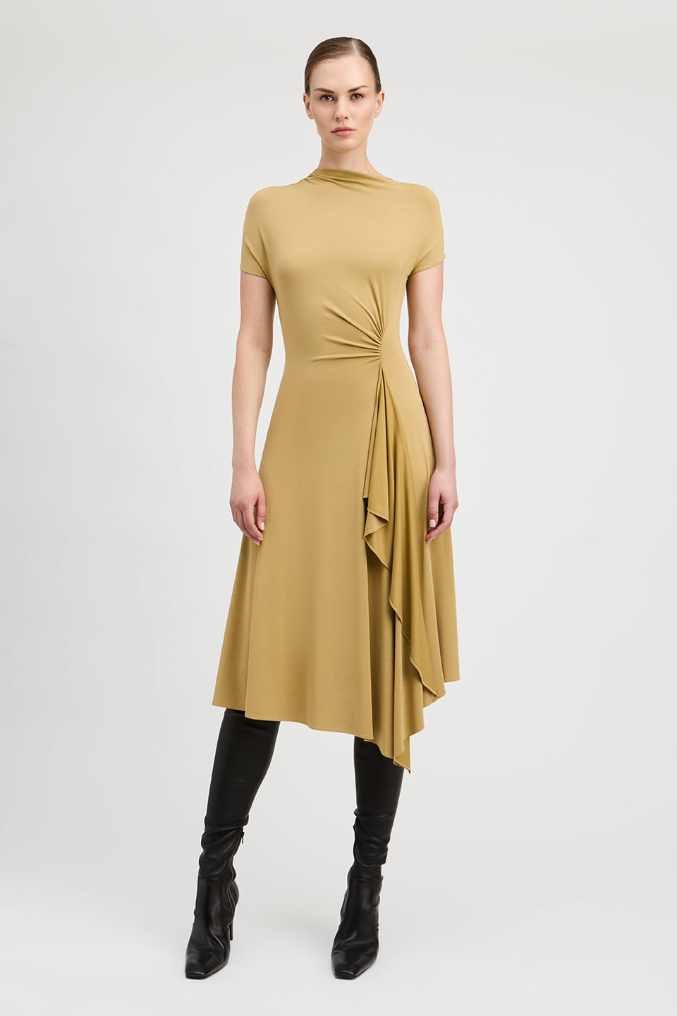 Millicent Drapey Modal Jersey Wrap Dress